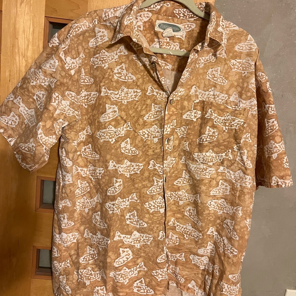 Flyshacker Lightweight Cotton Fishing Shirt, XL